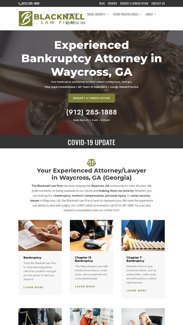 blacknall law firm of waycross ga website